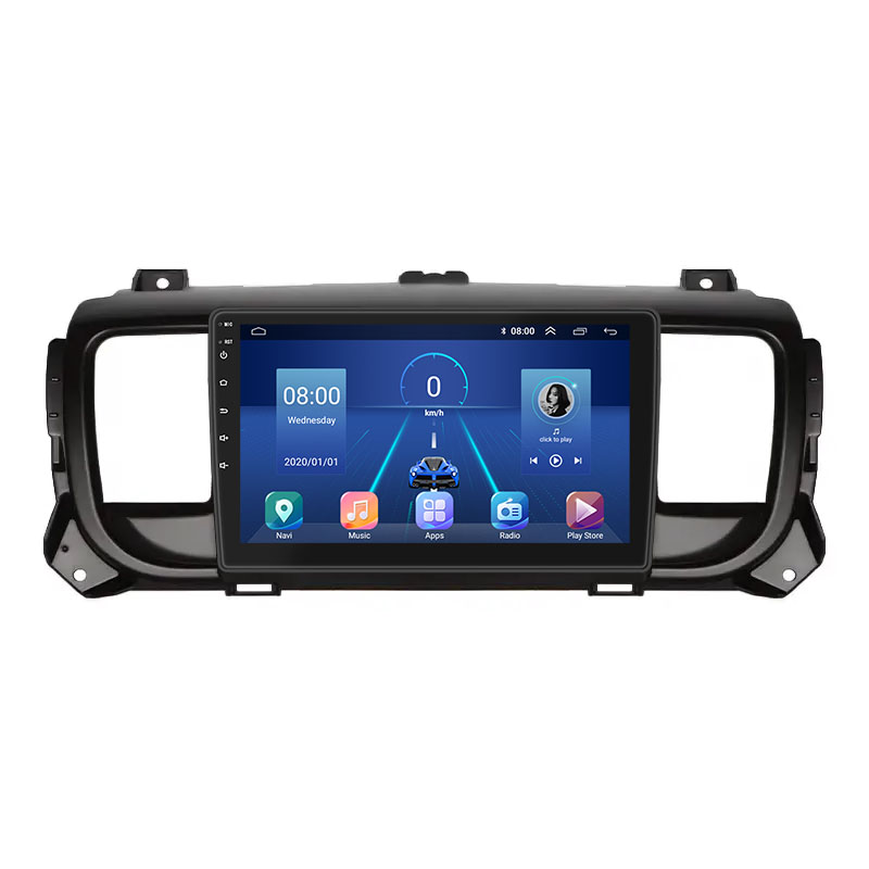 Штатная магнитола Lesko для Citroen Jumpy III 2016-н.в. экран 9" 6/128Gb 4G Wi-Fi GPS Top