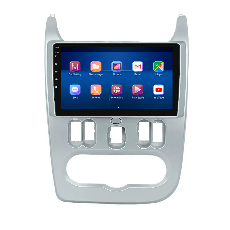 Штатная магнитола Lesko для Dacia Duster I 2010-2013 экран 9" 4/64Gb 4G Wi-Fi GPS Top