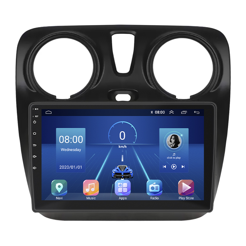 Штатная магнитола Lesko для Dacia Lodgy ver 2 2012-2017 экран 9" 6/128Gb 4G Wi-Fi GPS Top