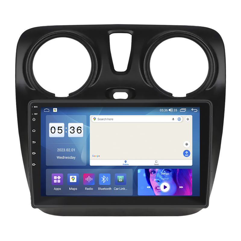 Штатная магнитола Lesko для Dacia Lodgy ver 2 2017-н.в экран 9" 4/64Gb CarPlay 4G Wi-Fi GPS Prime