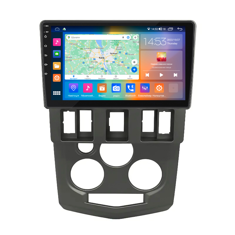 Штатная магнитола Lesko для Dacia Logan I 2004-2012 экран 9" 2/32Gb CarPlay 4G Wi-Fi GPS Prime