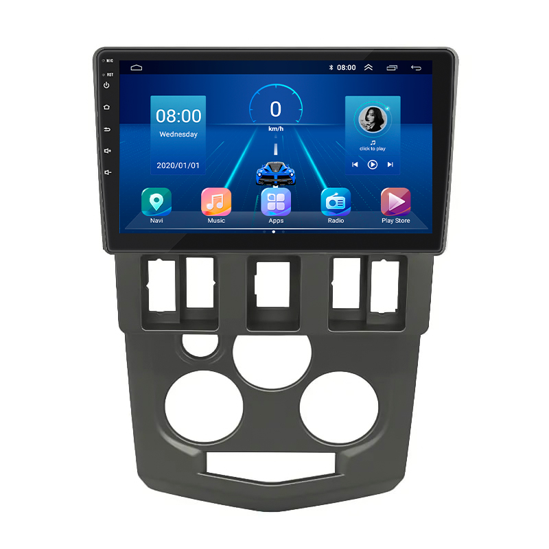 Штатная магнитола Lesko для Dacia Logan I 2004-2012 экран 9" 4/32Gb 4G Wi-Fi GPS Top