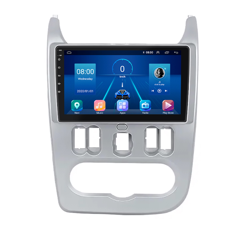 Штатная магнитола Lesko для Dacia Logan I ver 2 2008-2012 экран 9" 2/32Gb 4G Wi-Fi GPS Top