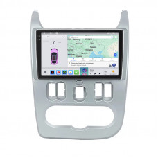 Штатная магнитола Lesko для Dacia Sandero I 2007-2012 экран 9" 4/64 QLED CarPlay 4G Wi-Fi GPS 360 Prime