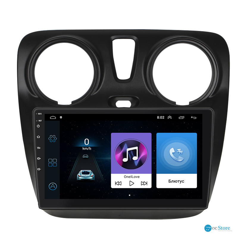 Штатная магнитола Lesko для Dacia Sandero II ver 2 2012-2016 экран 9" 1/16Gb Wi-Fi GPS Base