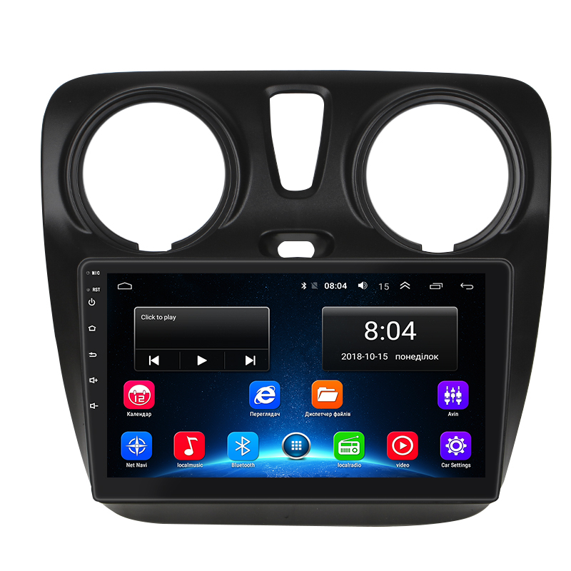 Штатная магнитола Lesko для Dacia Sandero II Рестайлинг ver 2 2016-2020 экран 9" 2/32Gb Wi-Fi GPS Base