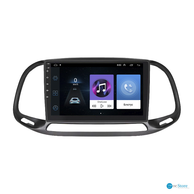 Штатная магнитола Lesko для Fiat Doblo II Рестайлинг 2015-н.в. экран 9" 1/16Gb Wi-Fi GPS Base