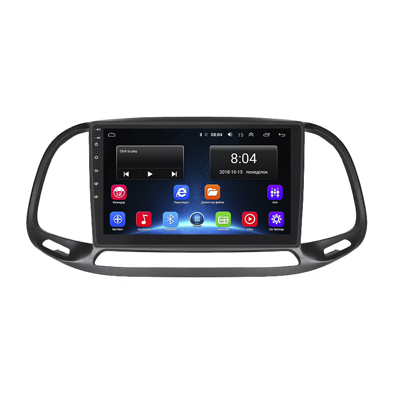 Штатная магнитола Lesko для Fiat Doblo II Рестайлинг 2015-н.в. экран 9" 2/32Gb Wi-Fi GPS Base