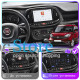 Штатная магнитола Lesko для Fiat Doblo II Рестайлинг 2015-н.в. экран 9" 4/64 QLED CarPlay 4G Wi-Fi GPS 360 Prime