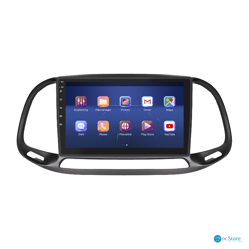 Штатная магнитола Lesko для Fiat Doblo II Рестайлинг 2015-н.в. экран 9" 2/32Gb 4G Wi-Fi GPS Top