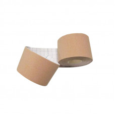 Тейп для подъема поддержки бюста лента для подтяжки формирования груди кинезио телесный Бежевый 5 см * 5 м