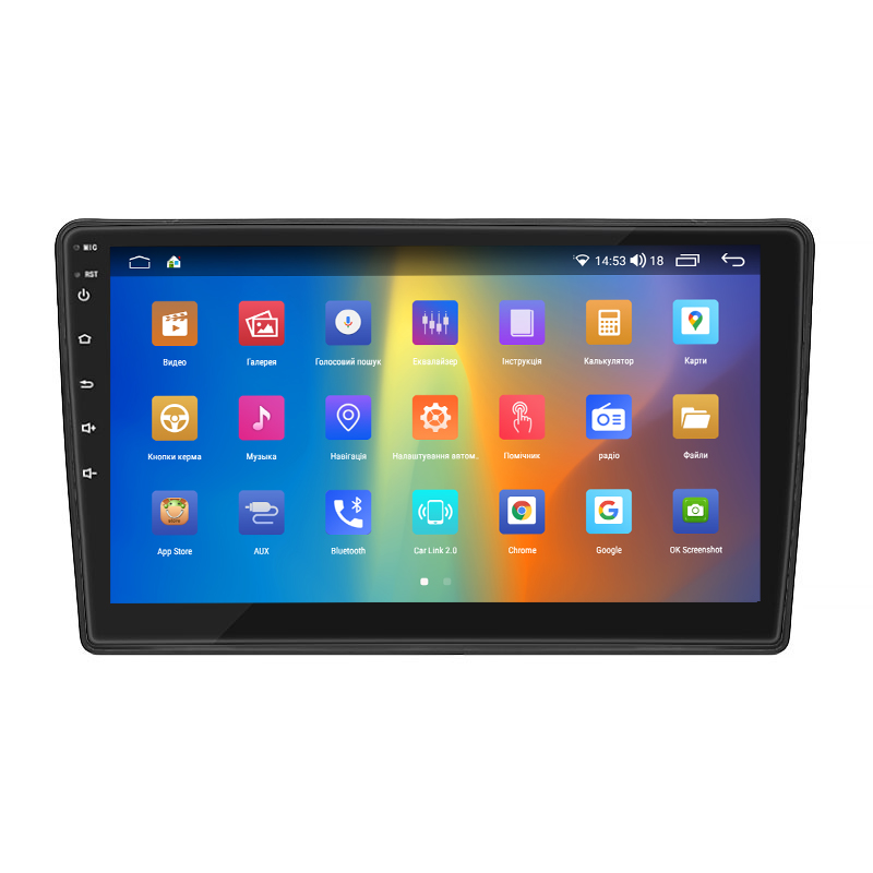 Штатная магнитола Lesko для Fiat Scudo II 2007-2016 экран 9" 4/64Gb CarPlay 4G Wi-Fi GPS Prime