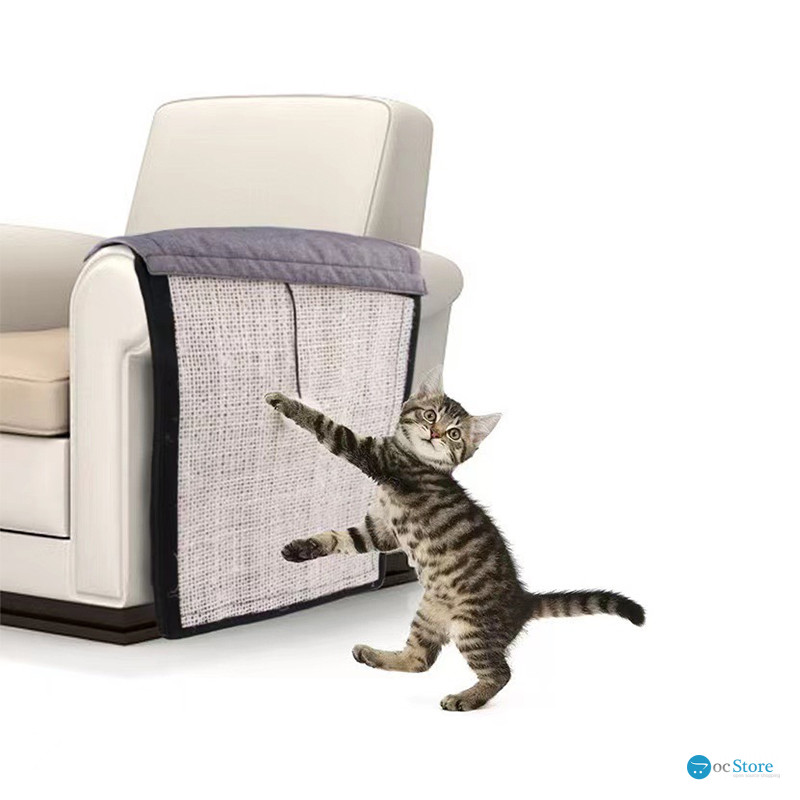 Коврик-дряпка для кота SY-2023-1206 на диван защита от царапин Gray 71*30*1 см