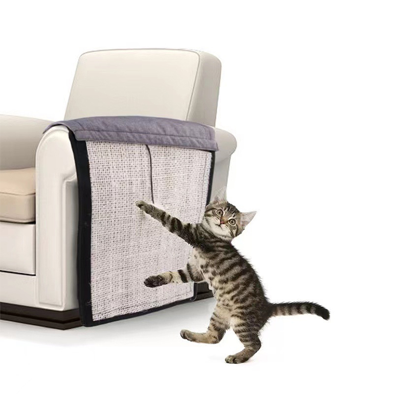 Коврик-дряпка для кота SY-2023-1206 на диван защита от царапин Gray 71*30*1 см