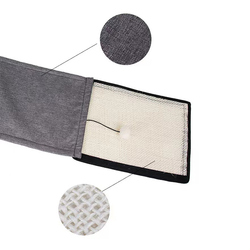 Коврик-дряпка для кота SY-2023-1206 на диван защита от царапин Gray 71*30*1 см