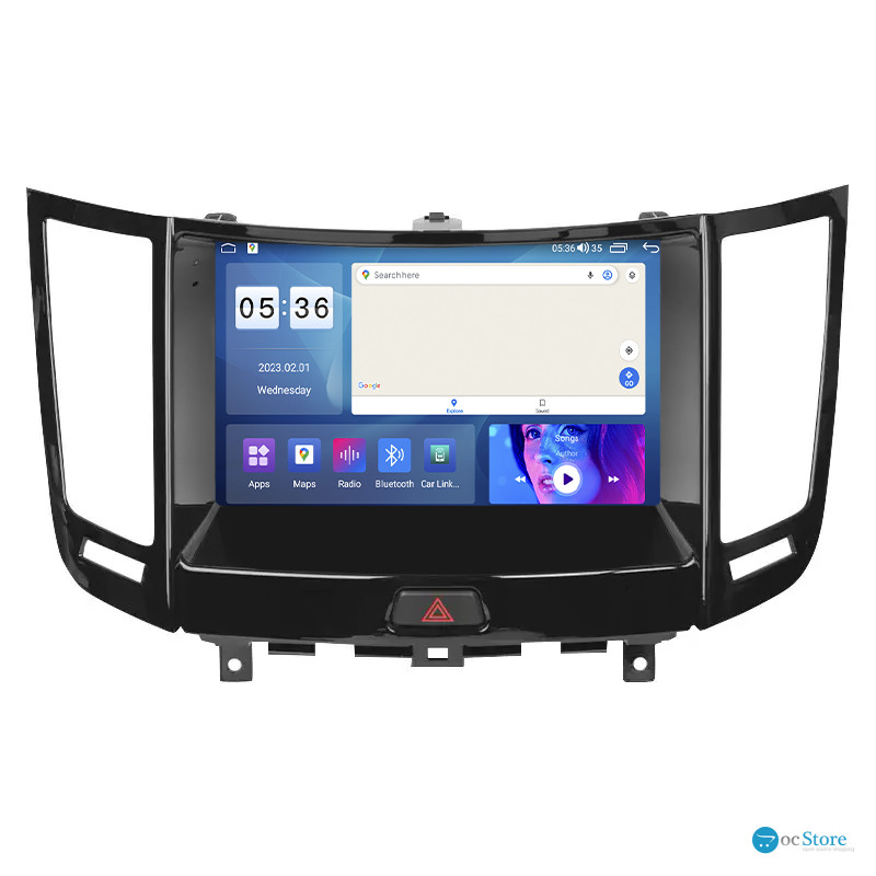 Штатная магнитола Lesko для Infiniti G IV 2006-2013 экран 9" 4/64Gb CarPlay 4G Wi-Fi GPS Prime