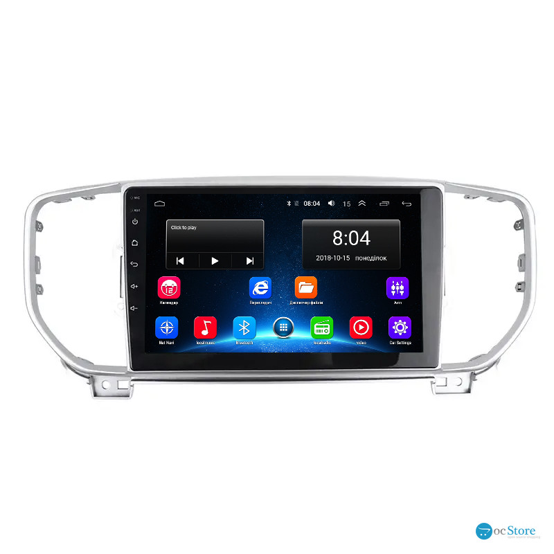Штатная магнитола Lesko для Kia Sportage IV ver 2 2016-2018 экран 9" 2/32Gb Wi-Fi GPS Base