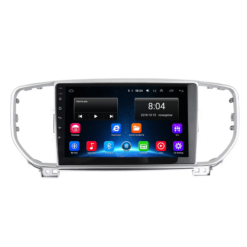 Штатная магнитола Lesko для Kia Sportage IV ver 2 2016-2018 экран 9" 2/32Gb Wi-Fi GPS Base