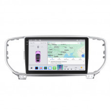 Штатная магнитола Lesko для Kia Sportage IV ver 2 2016-2018 экран 9" 4/64 QLED CarPlay 4G Wi-Fi GPS 360 Prime