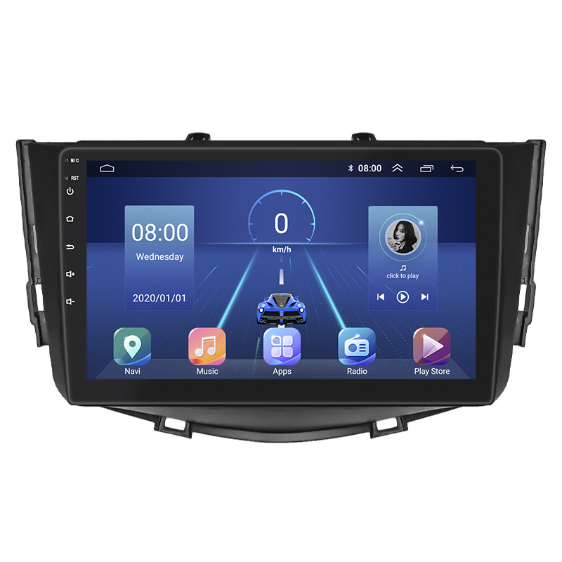 Штатная магнитола Lesko для Lifan X60 I 2011-2015 экран 9" 4/32Gb 4G Wi-Fi GPS Top