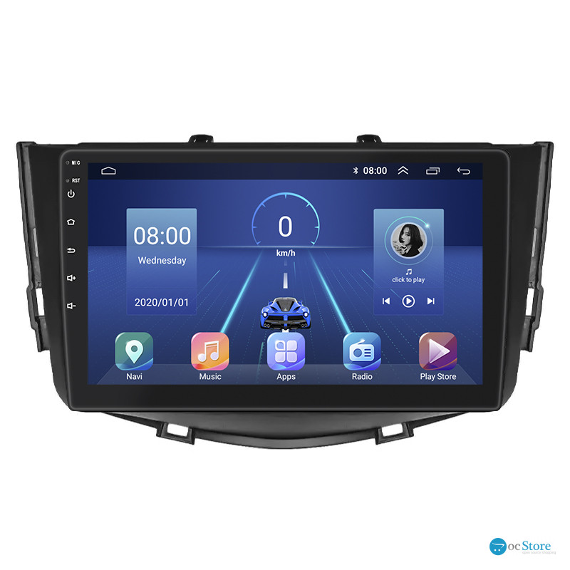 Штатная магнитола Lesko для Lifan X60 I Рестайлинг 2 2016-н.в. экран 9" 4/64Gb 4G Wi-Fi GPS Top
