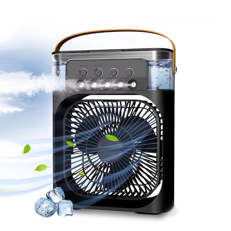 Портативный мини кондиционер вентилятор с функцией увлажнения воздуха Mini Cooling Fan USB Black