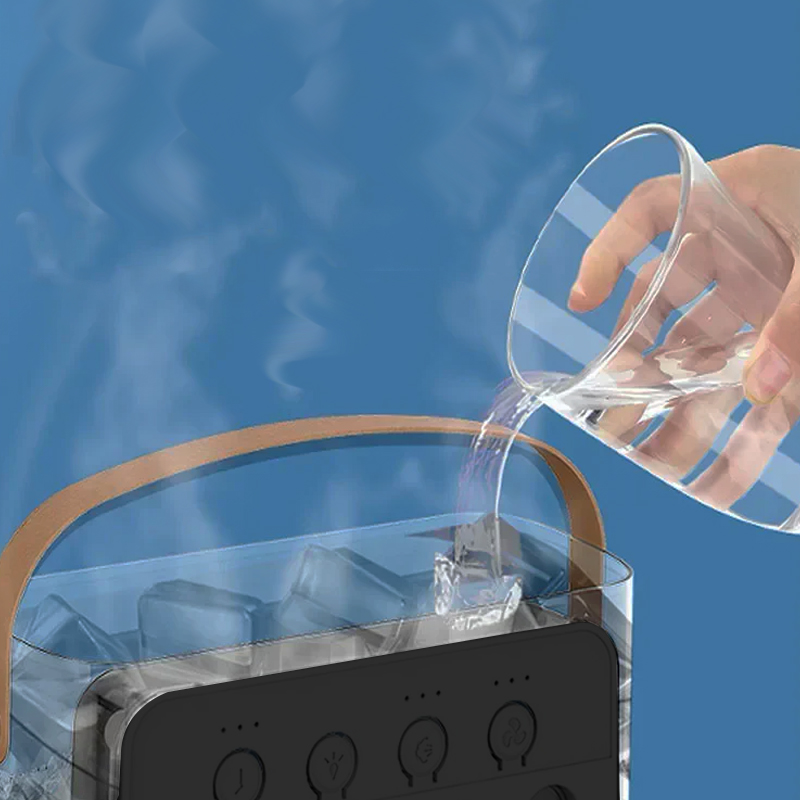 Портативный мини кондиционер вентилятор с функцией увлажнения воздуха Mini Cooling Fan USB Black