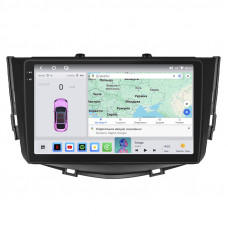 Штатная магнитола Lesko для Lifan X60 I Рестайлинг 2015-2016 экран 9" 4/64 QLED CarPlay 4G Wi-Fi GPS 360 Prime