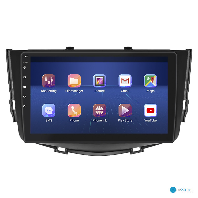 Штатная магнитола Lesko для Lifan X60 I Рестайлинг 2015-2016 экран 9" 4/64Gb 4G Wi-Fi GPS Top