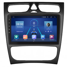 Штатная магнитола Lesko для Mercedes-Benz C-Класс II (W203) 2000-2004 экран 9" 2/32Gb 4G Wi-Fi GPS Top