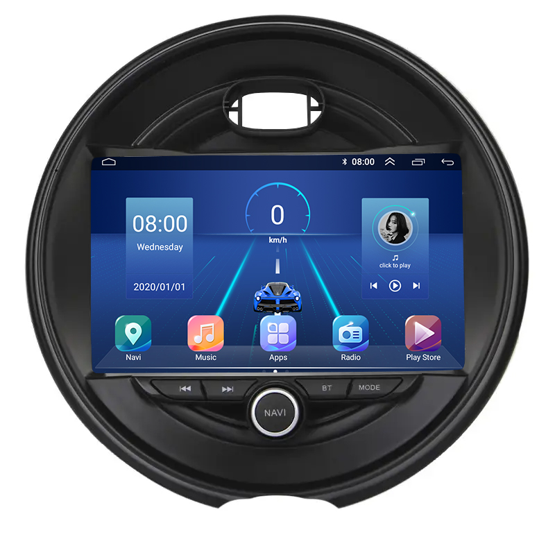 Штатная магнитола Lesko для MINI Clubman II 2015-2019 экран 9" 6/128Gb 4G Wi-Fi GPS Top