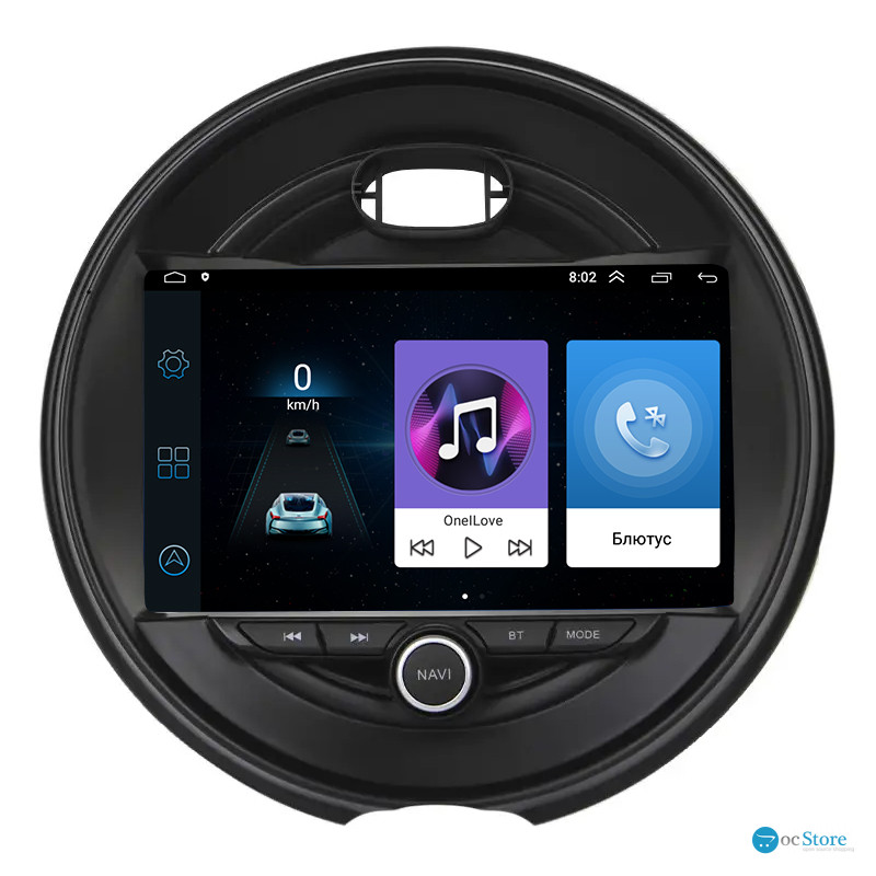 Штатная магнитола Lesko для MINI Clubman II Рестайлинг 2019-н.в. экран 9" 1/16Gb Wi-Fi GPS Base