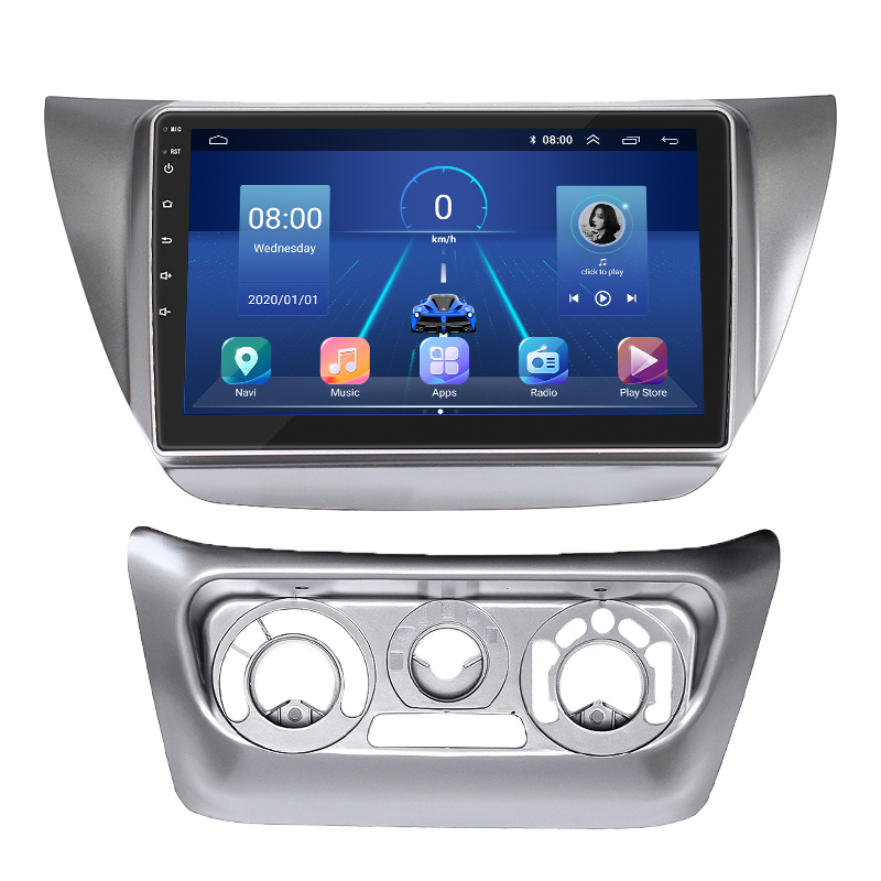 Штатная магнитола Lesko для Mitsubishi Lancer Evolution IX 2005-2007 экран 9" 2/32Gb 4G Wi-Fi GPS Top