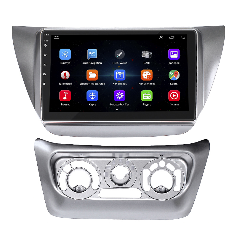 Штатная магнитола Lesko для Mitsubishi Lancer IX 2000-2007 экран 9" 2/32Gb Wi-Fi GPS Base