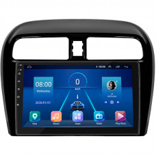 Штатная магнитола Lesko для Mitsubishi Mirage VI Рестайлинг 2 2019-н.в. экран 9" 6/128Gb 4G Wi-Fi GPS Top