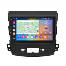 Штатная магнитола Lesko для Mitsubishi Outlander II 2005-2009 экран 9" 4/64Gb CarPlay 4G Wi-Fi GPS Prime