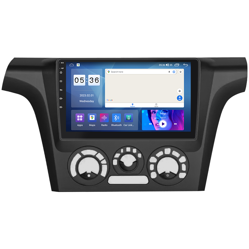 Штатная магнитола Lesko для Mitsubishi Outlander Left wheel 2003-2006 экран 9" 4/64Gb CarPlay 4G Wi-Fi GPS Prime