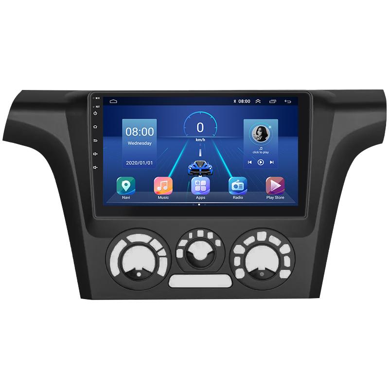 Штатная магнитола Lesko для Mitsubishi Outlander Left wheel 2003-2006 экран 9" 4/32Gb 4G Wi-Fi GPS Top