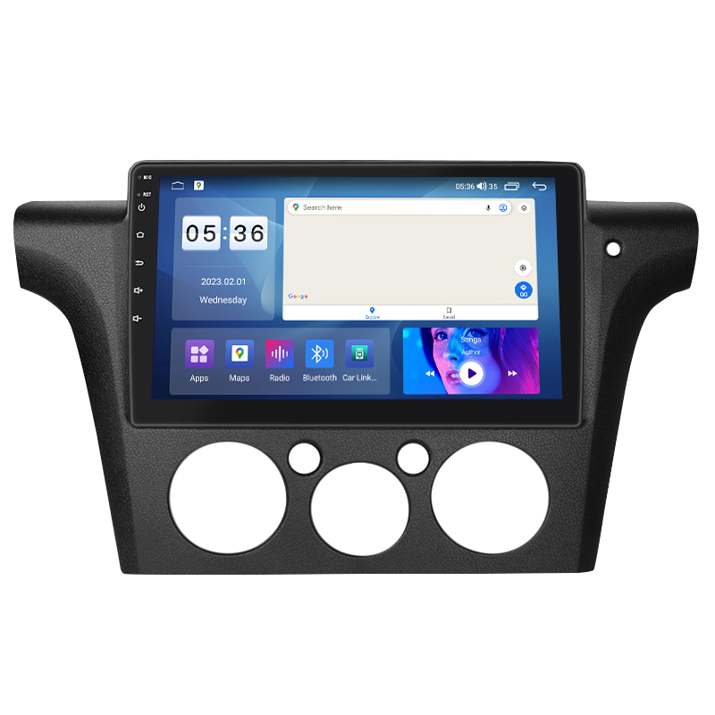 Штатная магнитола Lesko для Mitsubishi Outlander Right wheel 2003-2006 экран 10" 4/64Gb CarPlay 4G Wi-Fi GPS Prime