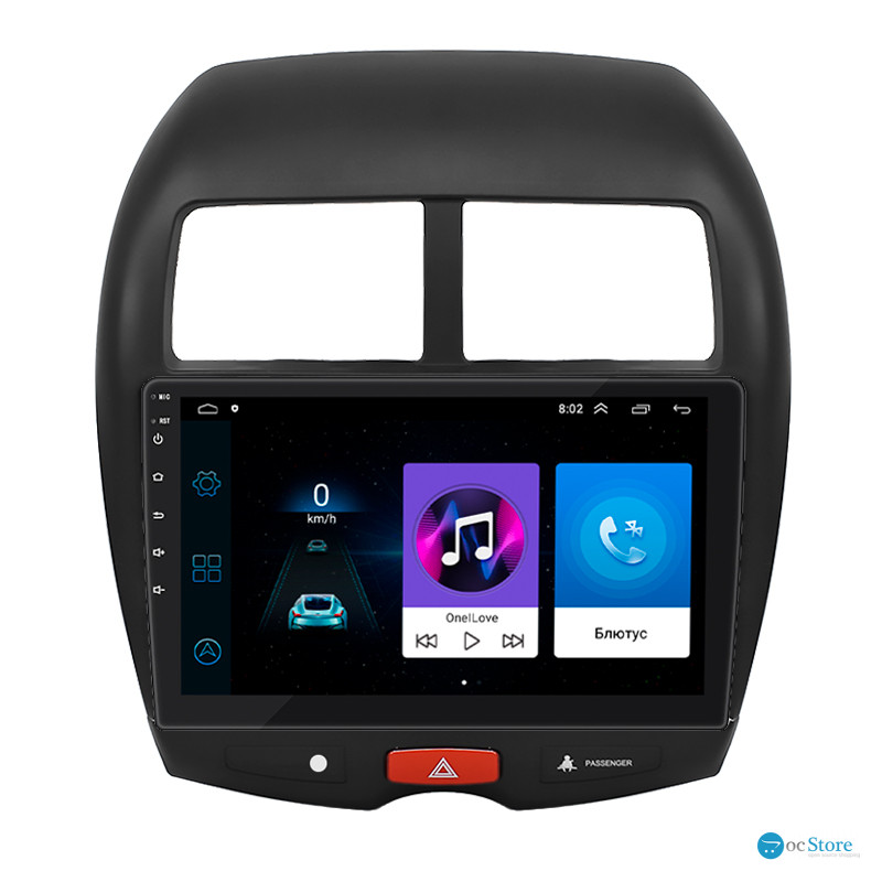 Штатная магнитола Lesko для Mitsubishi RVR III 2010-2012 экран 10" 1/16Gb Wi-Fi GPS Base