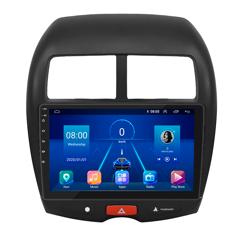 Штатная магнитола Lesko для Mitsubishi RVR III 2010-2012 экран 10" 4/32Gb 4G Wi-Fi GPS Top