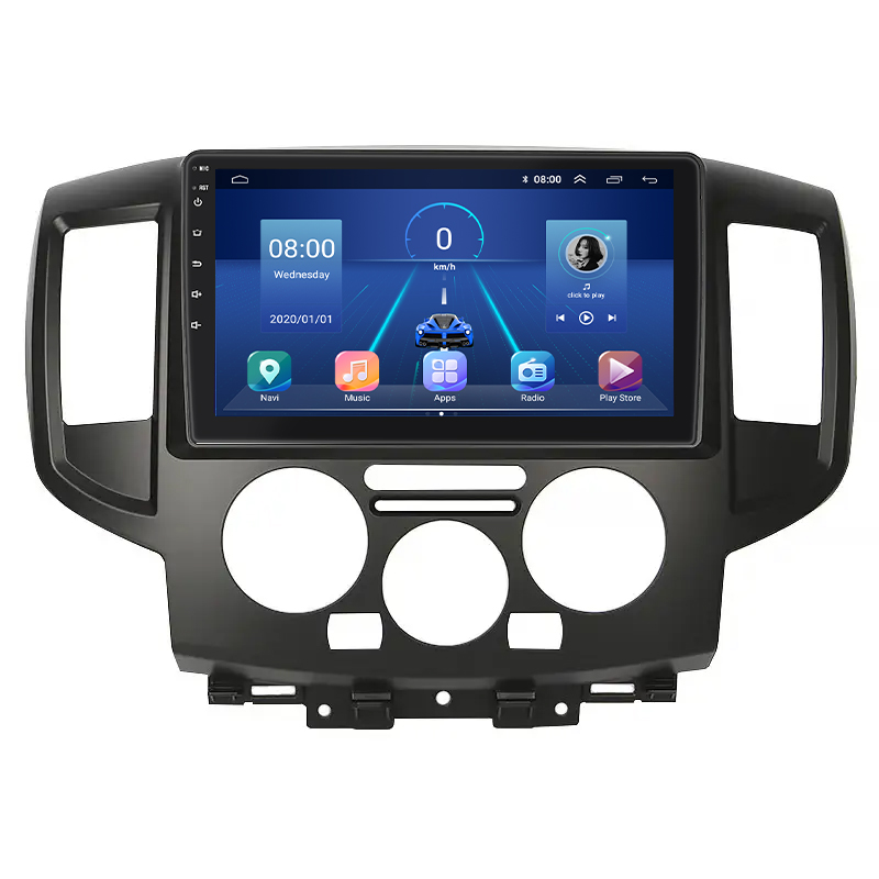 Штатная магнитола Lesko для Nissan NV200  2009-н.в. экран 9" 4/32Gb 4G Wi-Fi GPS Top