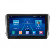 Штатная магнитола Lesko для Peugeot 2008 I 2013-2016 экран 10" 6/128Gb 4G Wi-Fi GPS Top