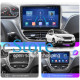 Штатная магнитола Lesko для Peugeot 2008 I Рестайлинг 2016-2019 экран 10" 2/32Gb 4G Wi-Fi GPS Top