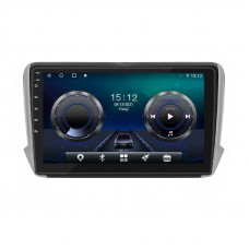 Штатная магнитола Lesko для Peugeot 2008 I Рестайлинг 2016-2019 экран 10" 4/32Gb 4G Wi-Fi GPS Top