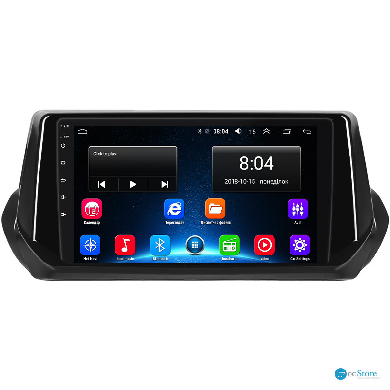 Штатная магнитола Lesko для Peugeot 2008 II 2019-н.в. экран 9" 1/16Gb Wi-Fi GPS Base