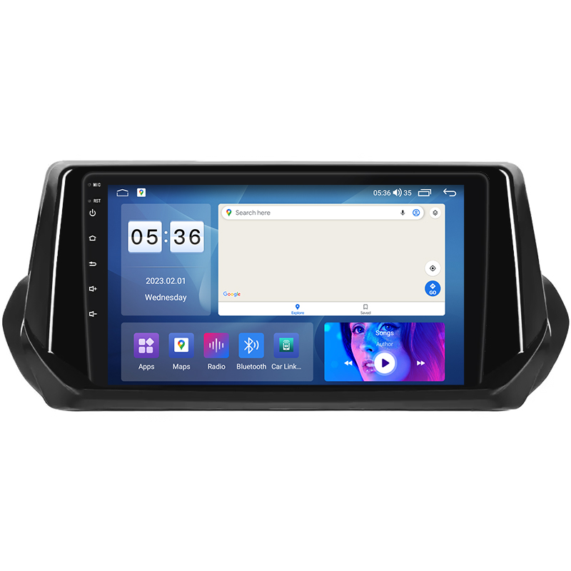 Штатная магнитола Lesko для Peugeot 2008 II 2019-н.в. экран 9" 4/64Gb CarPlay 4G Wi-Fi GPS Prime