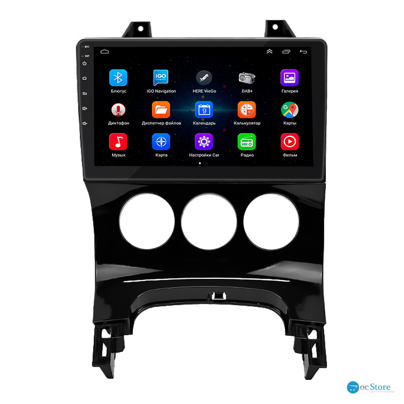 Штатная магнитола Lesko для Peugeot 3008 I 2009-2013 экран 9" 1/16Gb Wi-Fi GPS Base