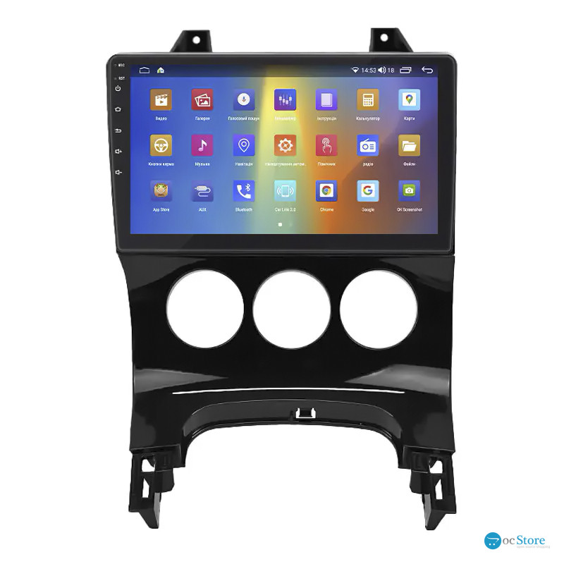 Штатная магнитола Lesko для Peugeot 3008 I 2009-2013 экран 9" 2/32Gb CarPlay 4G Wi-Fi GPS Prime