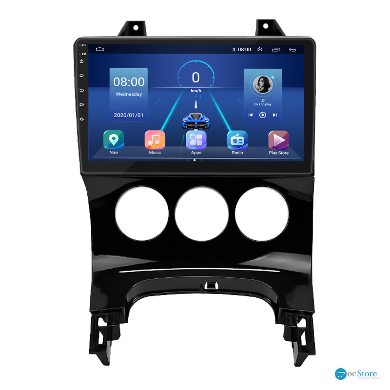 Штатная магнитола Lesko для Peugeot 3008 I 2009-2013 экран 9" 6/128Gb 4G Wi-Fi GPS Top